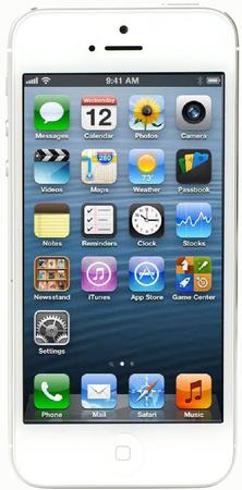 Смартфон Apple iPhone 5 32Gb White & Silver - Бийск